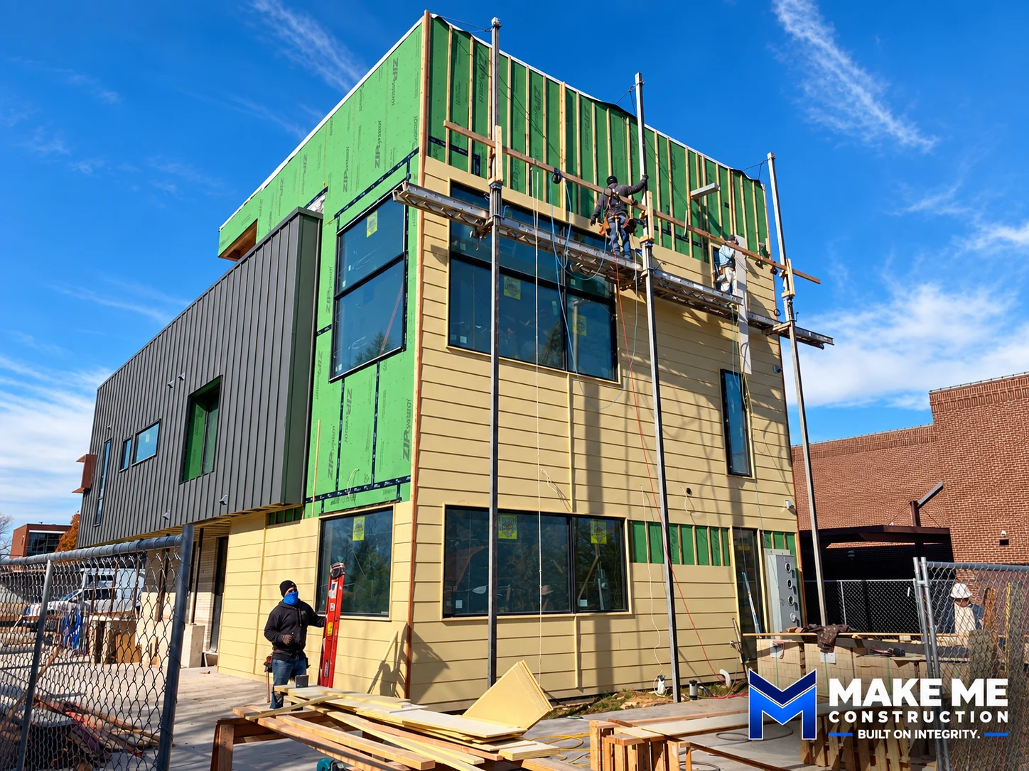 Commercial Siding in Progress — Fort Worth, TX
