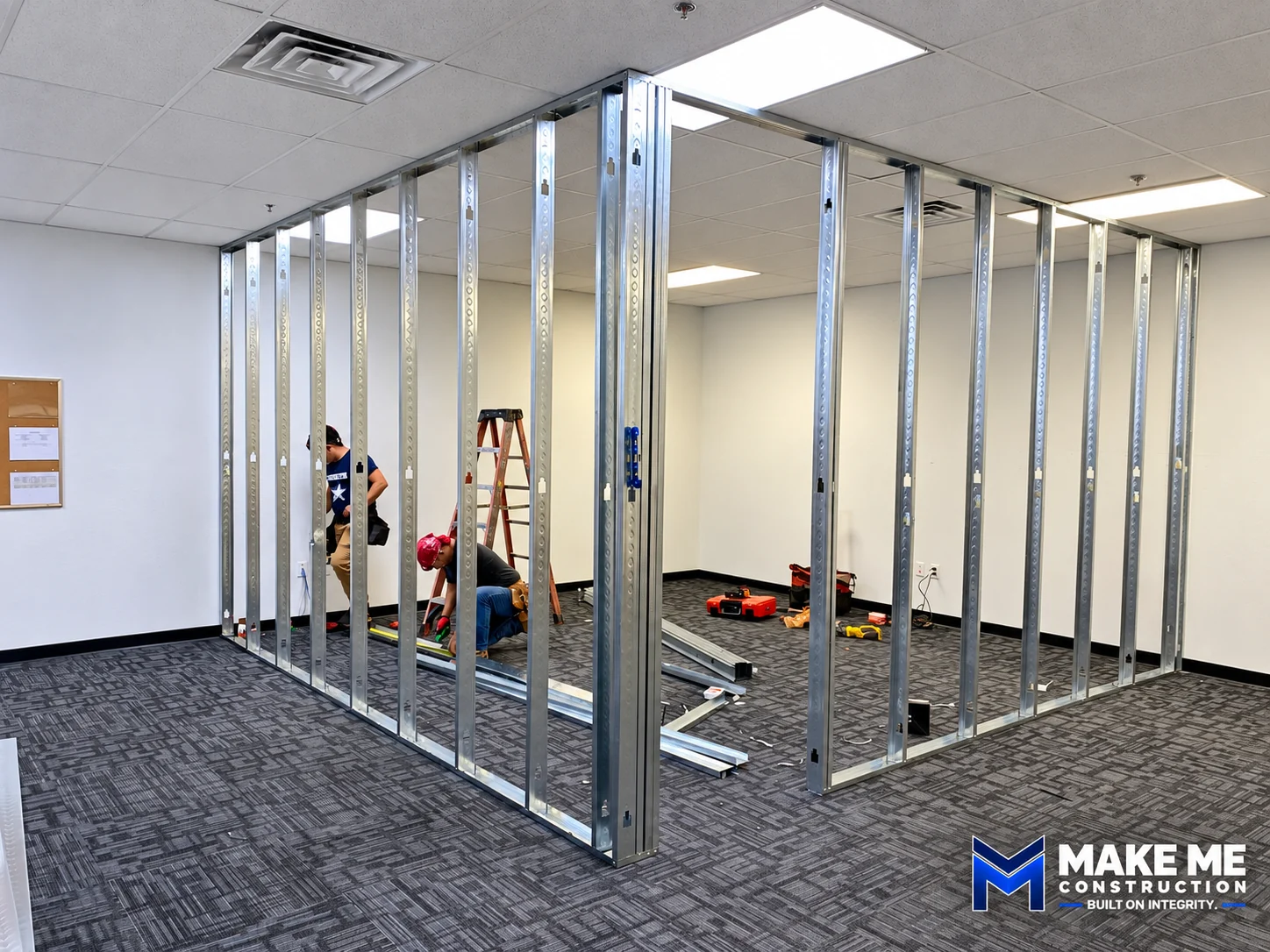 Commercial Office Partition Framing