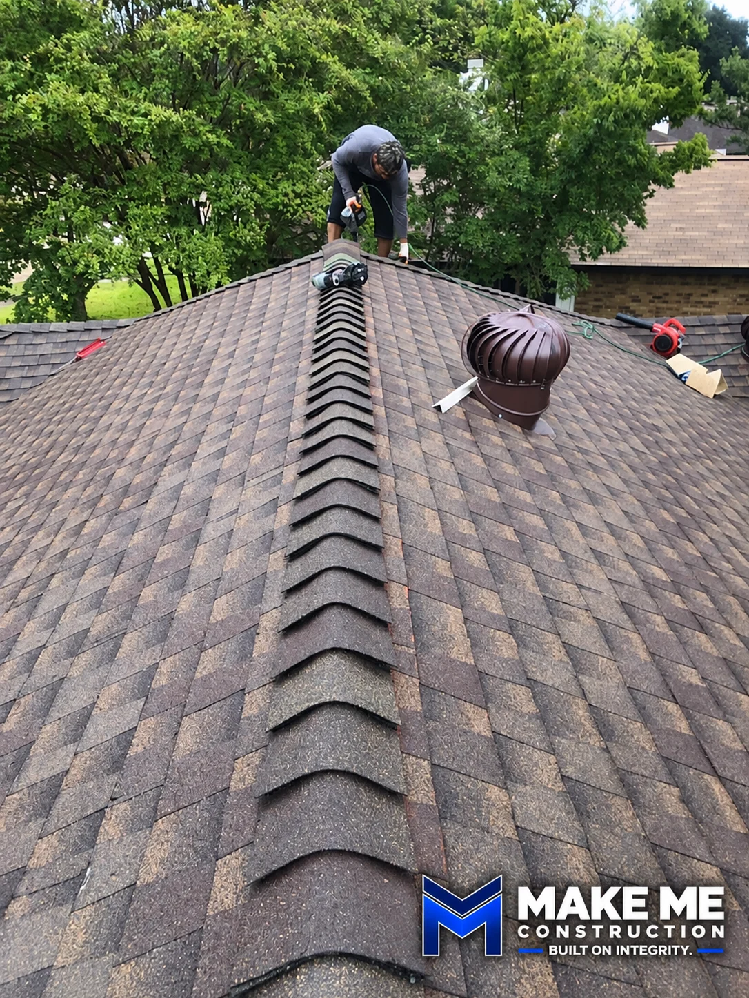 Ridge Cap Installation