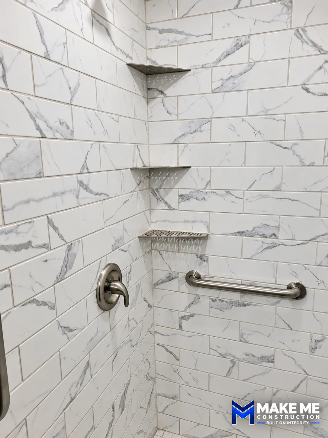Shower Tile & Grab Bar Detail