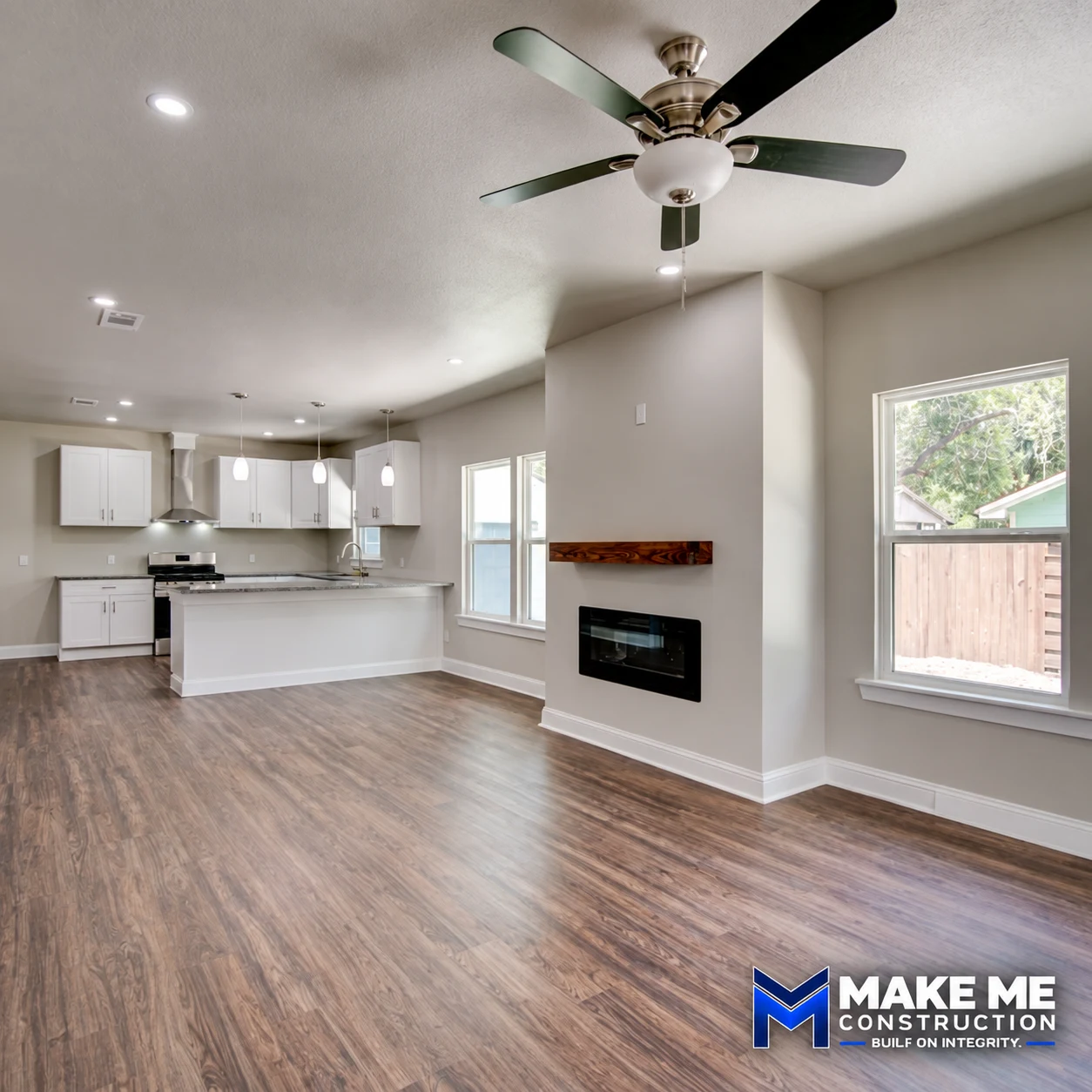 Completed home interior remodel